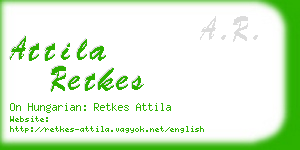 attila retkes business card